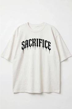 Футболка оверсайз мужская Sacrifice White L