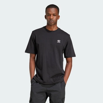 Мужская футболка Trefoil Essentials adidas JI8545 (XS) черный (4067902548845)