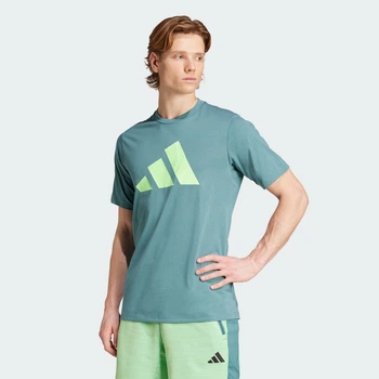 Мужская футболка для тренировок Train Essentials Feelready Logo adidas JW7403 (XS) зеленый (4068809942132)