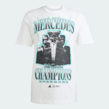 Мужская футболка Mercedes - AMG Petronas Formula One Team Graphic adidas KH1083 (S) белый (4068816879537)