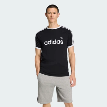Мужская футболка 3-STRIPES SLIM RINGER adidas KF0417 (XL) черный (4068819973171)