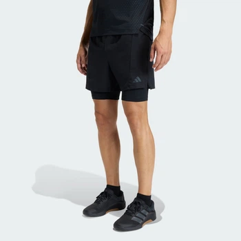 Мужские шорты 2в1 D4T WORKOUT adidas KF6431 (M) черный (4068822242752)
