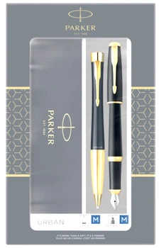 Zestaw prezentowy Parker Urban GT Pióro wieczne + długopis Czarne 2 szt (3026980933814)