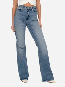 Джинси Кльош жіночі ONLY 15338004-Medium Blue Denim 26-34 Сині (5715674769256)