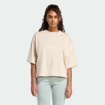 Женская футболка ALL SZN Soft Lux Loose adidas KA7010 (S) бежевый (4068822668477)