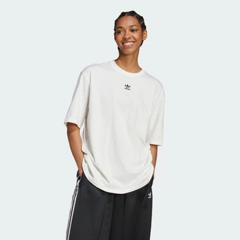 Женская футболка Essentials Boyfriend adidas JC8967 (L) белый (4067902732206)