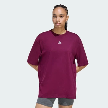 Женская футболка Essentials Boyfriend adidas KD1373 (M) Бордовый (4068821341852)