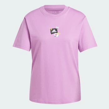 Жіноча футболка Remoji Graphic adidas IY3440 (L) фіолетовий (4067894937573)