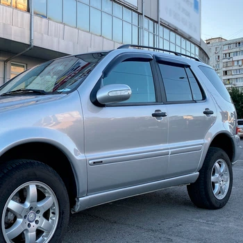 Дефлекторы окон VL-Tuning на Mercedes-Benz M-Class (W163) 1997-2005 (накладные)
