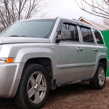 Дефлекторы окон VL-Tuning на Jeep Patriot 2006-2016 (накладные)