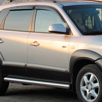 Дефлекторы окон VL-Tuning на Hyundai Tucson I 2004- (накладные)