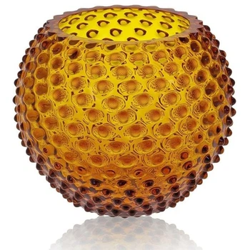 Ваза для квітів Amber Hobnail 1,8 л KLIMCHI Жовтий 8460/18-85/27
