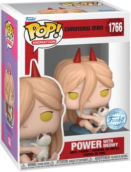 Фигурка Пауэр с Мяукалкой — Funko Pop! CHAINSAW MAN: POWER WITH MEOWY #1766