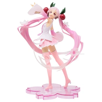 Фигурка аниме Taito Вокалоид Сакура Мику Sakura Miku Хацунэ Мику Hatsune Miku Newly Written 2020 Ver 18 см