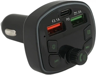 FM-модулятор з еквалайзером 3.1A PD18W USB TF Voltronic