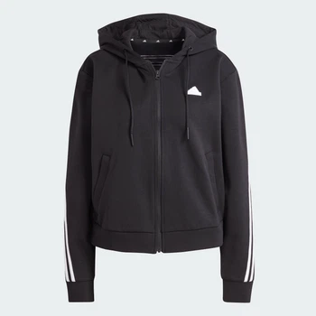 Женское худи Future Icons 3-Stripes Full Zip adidas IN9475 (S) черный (4066757847912)