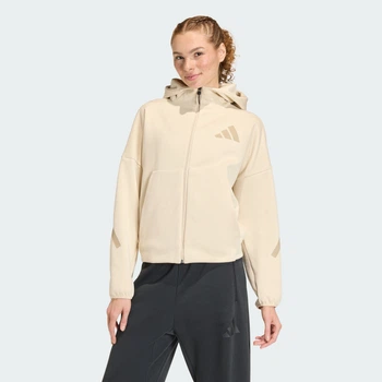 Жіноче худі adidas Z.N.E. Full-Zip adidas KE4746 (XS) бежевий (4068822382908)