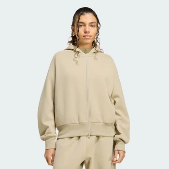 Жіноча толстовка SOFT LUX FULL-ZIP adidas KE9146 (S) коричневий (4068822042352)