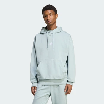 Мужское худи Essentials Feelcozy Fleece adidas KC0908 (L) зеленый (4068805075995)