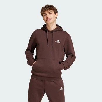 Чоловіча флісове худі Essentials adidas IZ4758 (S) коричневий (4067897100646)
