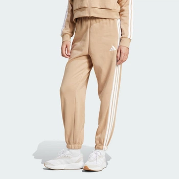 Женские джоггеры Essentials 3-Stripes Fleece Loose-Fit adidas JX7699 (XL) коричневый (4068807327481)