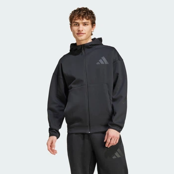 Чоловіче худі New adidas Z.N.E. Full-Zip adidas JE7538 (XL) чорний (4067896573120)