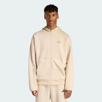 Мужская толстовка Future Icons Small Logo Full-Zip adidas KD7665 (XL) бежевый (4068815252881)