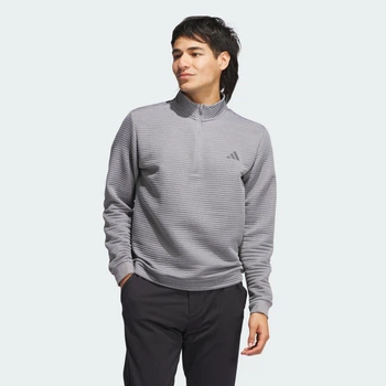 Чоловічий світшот Ultimate365 Dwr Textured Quarter Zip adidas IL0563 (XS) сірий (4067894114110)