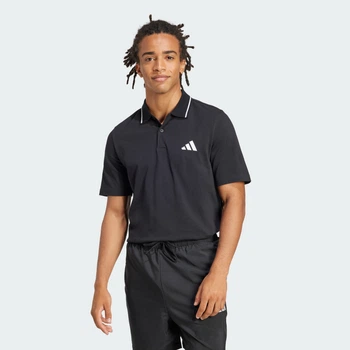 Мужская футболка-поло Essentials Small Logo Piqué adidas JE9023 (XS) черный (4067905281480)