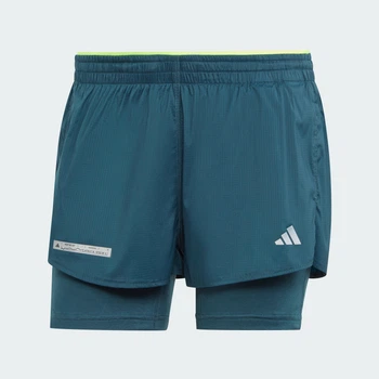 Женские шорты Ultimate Two-in-One adidas HZ4481 (XS) бирюзовый (4066763479039)