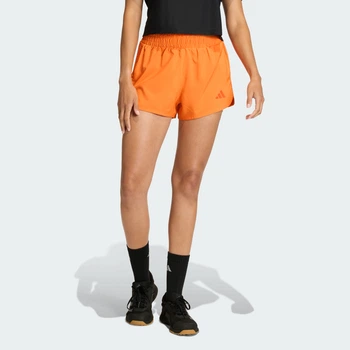 Женские шорты Pacer Workout Woven High Rise adidas JZ2228 (M 8 см) оранжевый (4068819756484)