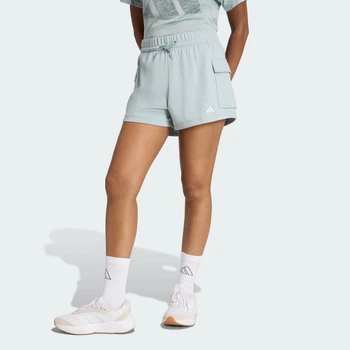 Женские шорты Essentials Small Logo French Terry Cargo adidas KC5253 (XS) зеленый (4068804914561)