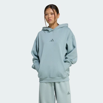 Женское худи ALL SZN Fleece Loose adidas JY7741 (XS) зеленый (4068822341516)