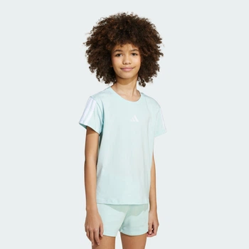 Детская футболка Essentials Kids adidas JY4974 (128) бирюзовый (4068808390118)
