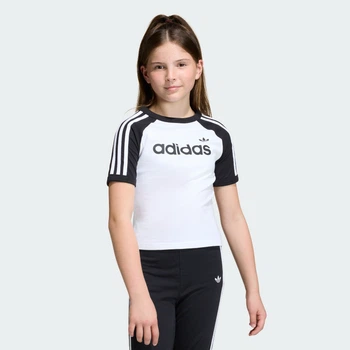 Детская футболка 3 STRIPES SLIM adidas KE2945 (170) белый (4068805023743)