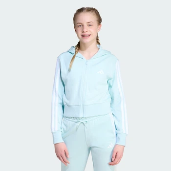 Детская толстовка Essentials Full-Zip Kids adidas JY4984 (128) бирюзовый (4068808325516)