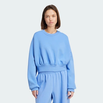 Женский свитшот ALL SZN Soft Lux Loose adidas JV9895 (L) синий (4068808639507)