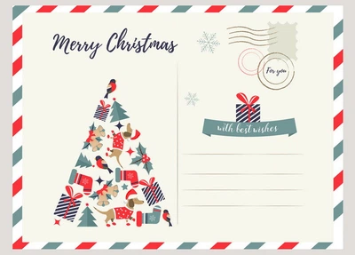 Новогодняя почтовая карточка Cardsforsoul 10,5 X 14,8 cм
