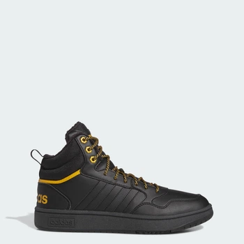 Чоловічі Кросівки Hoops 3.0 Mid Lifestyle Basketball Classic Fur Lining adidas IG7928 36 (3.5 UK) чорний (4066756016326)