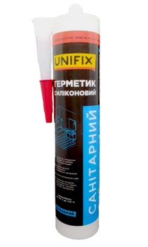 Герметик силіконовий санітарний UNIFIX (прозорий) 280 мл (UNIFIX)