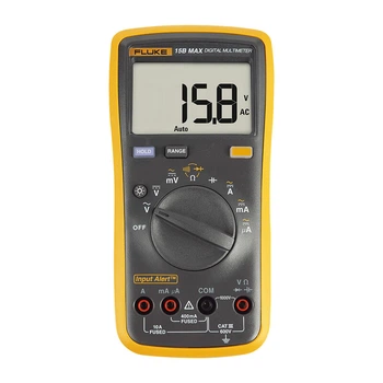 Цифровой мультиметр FLUKE 15B MAX-02, высокоточный интеллектуальный мультиметр для электриков, универсальный амперметр.