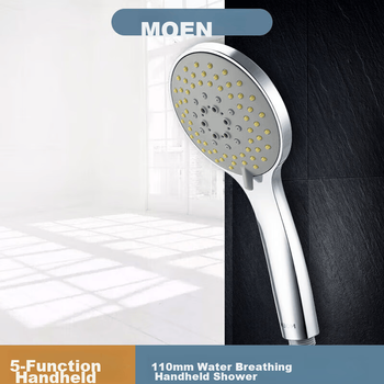 Ручная душевая лейка MOEN с большой панелью, ультратонкая, водосберегающая, пятифункциональная HH5001