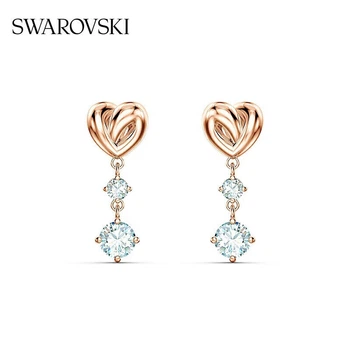 Серьги-гвоздики SWAROVSKI Endless Love LIFELONG HRT, подарок на день рождения для женщин, артикул 5517942