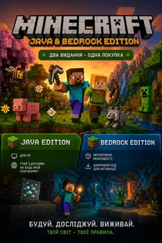 Minecraft: Java & Bedrock Edition for PC (Код активації для ПК)