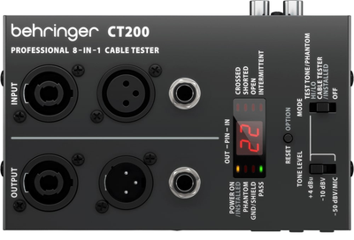Кабельний тестер Behringer CT200 (4033653160339)