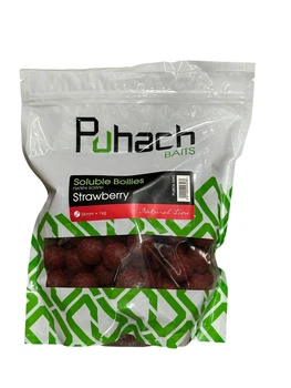 Бойлы Puhach вареные Natural Line Shelf Life Boilies 1 kg - Strawberry 20 mm (Клубника),PUBOILS043