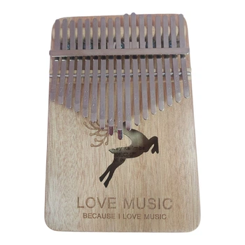 Калімба Kalimba на 17 язичків Ручне фортепіано Благородний Олень Love Music Бежевий K-17-10B