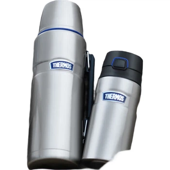 Термопляшка THERMOS, 1200 мл, для чоловіків та жінок, пляшка для води великої місткості для подорожей та кемпінгу, подарунок, подарунок на день народження, нержавіюча сталь TSK2