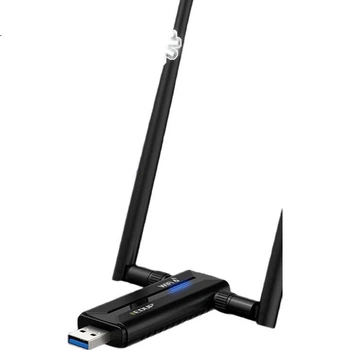 EDUP AX5400M Беспроводной сетевой адаптер WiFi 6 без драйверов, USB 3.0, гигабитный высокоскоростной игровой 5G, мощный внешний приемник WiFi для настольных компьютеров и ноутбуков EP-AX1671S