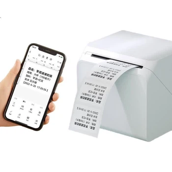 Принтер этикеток HPRT T260L, компактный портативный, с Bluetooth, термопринтер для печати ценников и штрихкодов, этикеток для магазинов продуктов питания и чая, самоклеящихся этикеток для коммерческого использования.